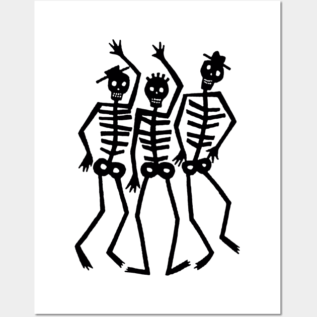 Skeletons | Skeleton Bones | Hiding Out | Jon Cryer Wall Art by japonesvoador